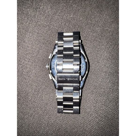 Michael Kors Channing Men\'s Chronograph Dial Silver Stainless Steel Watch